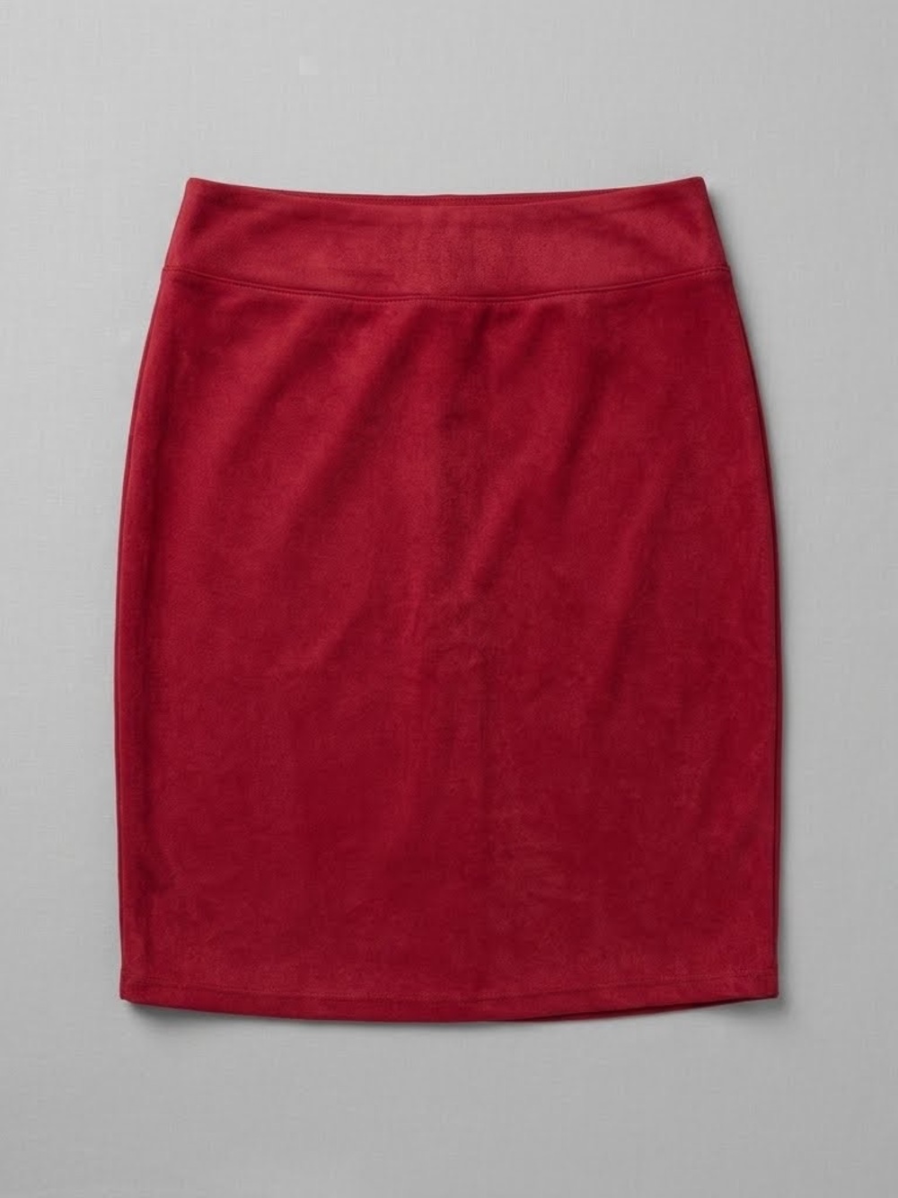 Studio C Red Classic Pencil Skirt